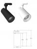 AURA 35W 4-WIRE 3CCT TRACK SPOT